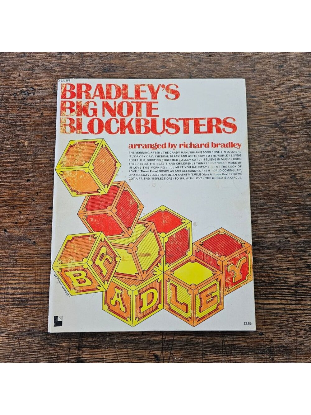 Bradley's Big Note Blockbusters Piano Sheet Music Book Richard Bradley 1973